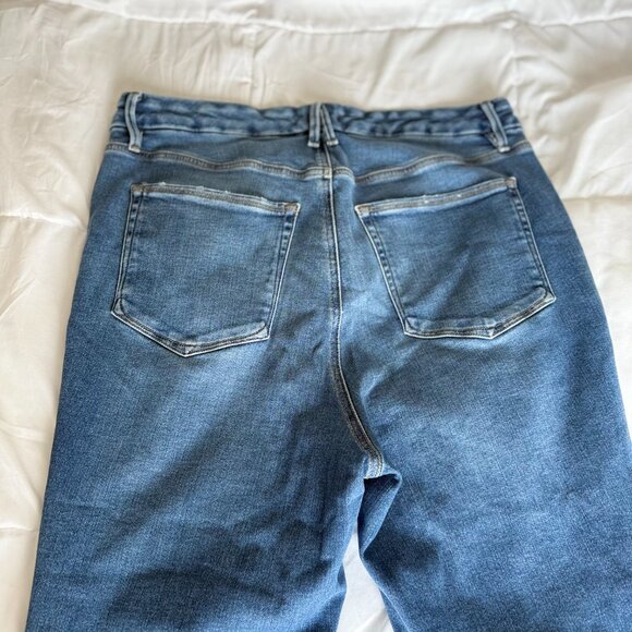 Good American Button Fly Distressed High Rise Skinny Jeans (Plus Size 16/1X) - Picture 7 of 9